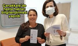 Çanakkale’de hasta hakları bilgilendirmesi yapıldı