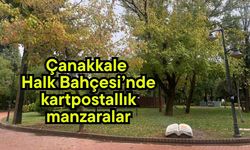 Çanakkale Halk Bahçesi’nde kartpostallık manzaralar