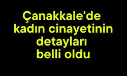 Çanakkale'de kadın ölümünün detayları belli oldu