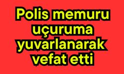 Polis memuru uçuruma yuvarlanarak vefat etti