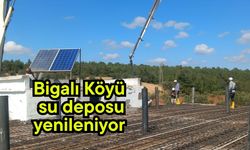 Bigalı Köyü su deposu yenileniyor