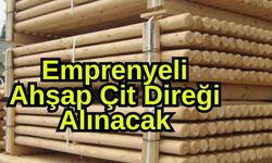 Emprenyeli ahşap çit direği alınacak