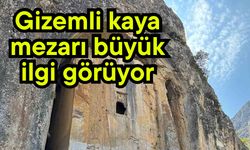 Gizemli kaya mezarı büyük ilgi görüyor