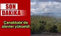 Çanakkale’de alevler yükseldi