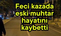 Feci kazada eski muhtar hayatını kaybetti