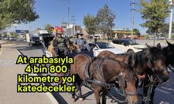 At arabasıyla 4 bin 800 kilometre yol katedecekler