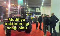 Modifiye traktörler ilgi odağı oldu (Video)