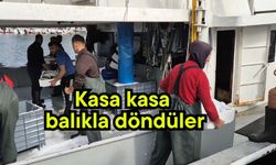 Kasa kasa balıkla döndüler (Video)