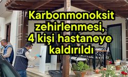 Karbonmonoksit zehirlenmesi, 4 kişi hastaneye kaldırıldı (Video)