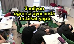 3 milyon öğrenci aynı anda tatbikat yaptı (Video)