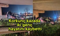 Korkunç kazada iki genç hayatını kaybetti
