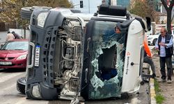 Beton mikseri devrildi: 1 yaralı