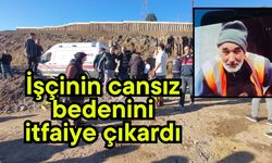 İşçinin cansız bedenini itfaiye çıkardı (Video)