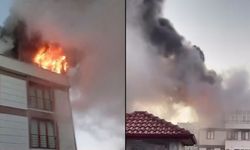 Çanakkale Biga'da ev yangını (Video)