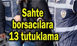 Sahte borsacılara 13 tutuklama