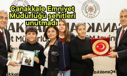 Çanakkale Emniyet Müdürlüğü şehitleri unutmadı