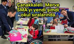 Çanakkaleli Merve SMA’yı yendi şimdi okul sıralarında