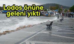 Lodos önüne geleni yıktı