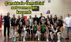Çanakkale temsilcisi set vermeden kazandı
