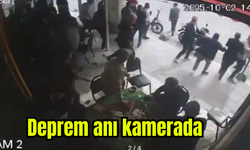 Deprem anı kamerada (Video)
