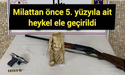 Milattan önce 5. yüzyıla ait heykel ele geçirildi