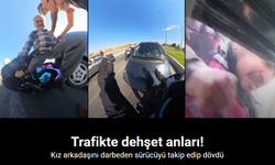 Kız arkadaşını darbeden sürücüyü takip edip dövdü (Video)