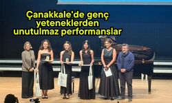 Çanakkale'de genç yeteneklerden unutulmaz performanslar