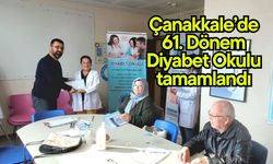 Çanakkale’de 61. Dönem Diyabet Okulu tamamlandı