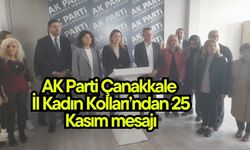 AK Parti Çanakkale İl Kadın Kolları’ndan 25 Kasım mesajı (Video)