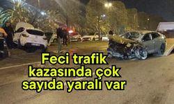 Feci trafik kazasında çok sayıda yaralı var (Video)