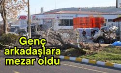 Genç arkadaşlara mezar oldu