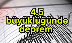 4.5 büyüklüğünde deprem
