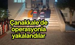 Çanakkale'de operasyonla yakalandılar