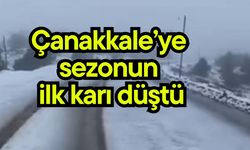 Çanakkale’ye sezonun ilk karı düştü