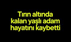 Tırın altında kalan yaşlı adam hayatını kaybetti