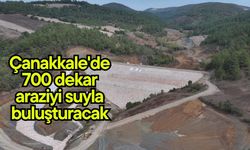 Çanakkale'de 700 dekar araziyi suyla buluşturacak (Video)
