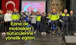 Ezine’de motosiklet sürücülerine yönelik eğitim
