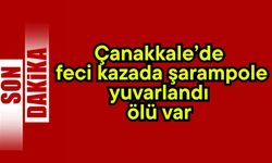 Çanakkale’de feci kazada şarampole yuvarlandı, ölü var