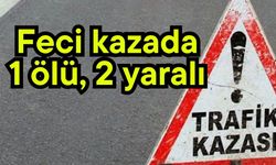 Feci kazada 1 ölü, 2 yaralı