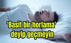 Basit bir horlama deyip geçmeyin!