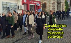 Çanakkale’de diyabetle mücadele yürüyüşü