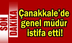 Çanakkale’de genel müdür istifa etti!