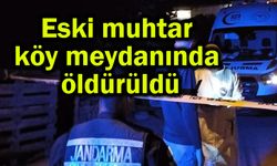 Eski muhtar köy meydanında öldürüldü