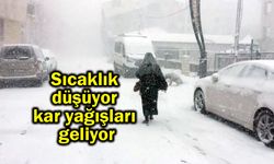 Sıcaklık düşüyor kar yağışları geliyor