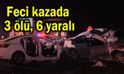 Feci kazada 3 ölü, 6 yaralı (Video)