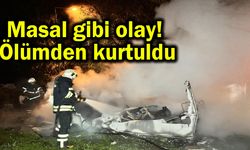 Masal gibi olay! Ölümden kurtuldu (Video)