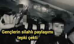 Gençlerin silahlı paylaşımı tepki çekti