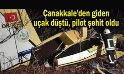 Çanakkale'den giden uçak düştü, pilot şehit oldu (Video)