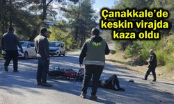 Çanakkale’de keskin virajda kaza oldu