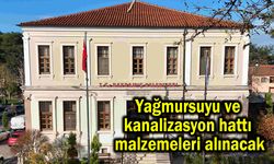 Yağmursuyu ve kanalizasyon hattı malzemeleri alınacak